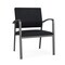 Lesro Newport Wide Guest Chair Metal Frame, Charcoal, MD Black Upholstery NP1201 - alternate 1